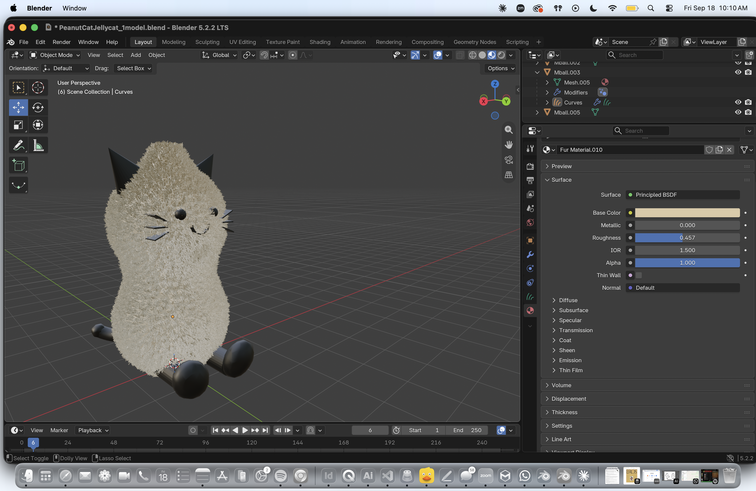 The side-angle view of Jellycat's Peanut Cat, highlighting its soft and cuddly texture.